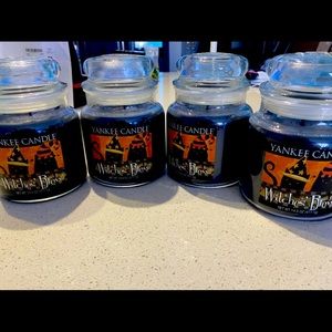 Four 14.5oz Vintage Witches Brew Yankee candles